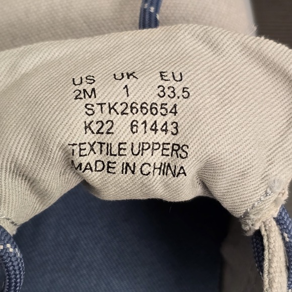 New Kids Sperry Spinnaker Washable Gray Washable Canvas Boat Sneakers Shoes‎ 2 Y - Picture 5 of 5